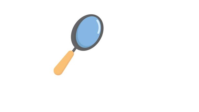 magnifying glasses flat icon, serach, investigation concept.