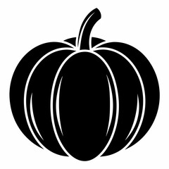 Pumpkin vector illustration, pumpkin vector art, pumpkin silhouette, pumpkin with leaves vector icon