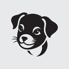 A Dog Head Silhouette Royalty-Free Images