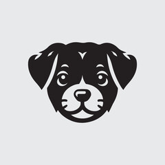 A Dog Head Silhouette Royalty-Free Images