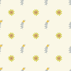 Seamless Floral Pattern. Vector Illustration.