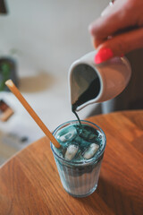 A vibrant collection of coffee, lemonades, ready meals, bistro photography, and desserts. Enjoy gourmet drinks, plated dishes, and sweet treats, perfect for showcasing culinary artistry and caf&eacute; ambia