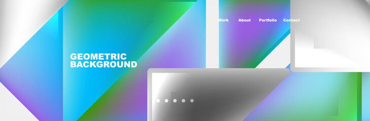 Triangle minimal web site page background design. Vector Illustration For Wallpaper, Banner, Background, Card, Book Illustration, landing page