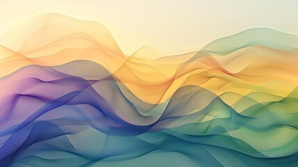 Fototapeta premium A minimalist abstract composition with gentle