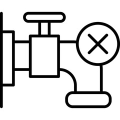 No Water In Tap Icon
