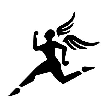 Winged Man Vector