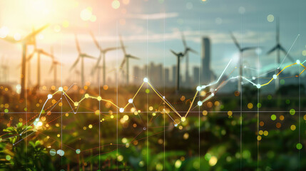 Energy Price Increase and Shift to Renewable Resources Illustrated with Graph