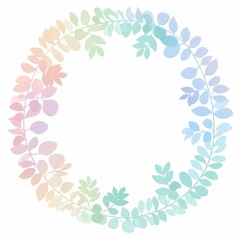 Watercolor style various frame clipart cartoon flowers pastel