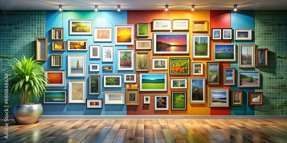 Poster a picture on a wall informative vibrant engaging generative ai