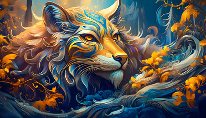 Picturesque tiger