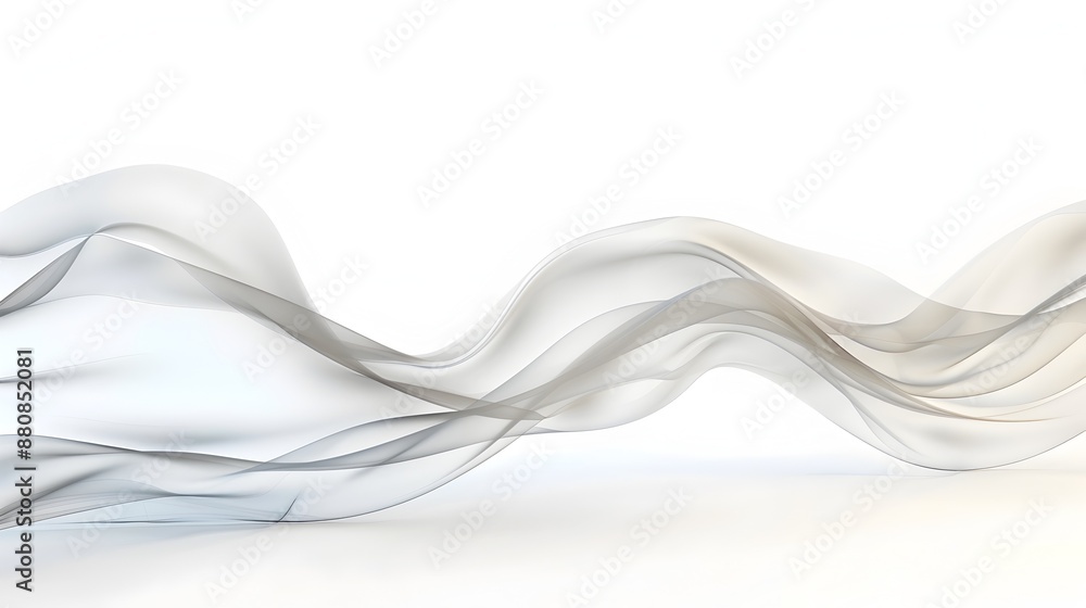 Poster ethereal fluid waves - dynamic abstract gradient background for digital art and design