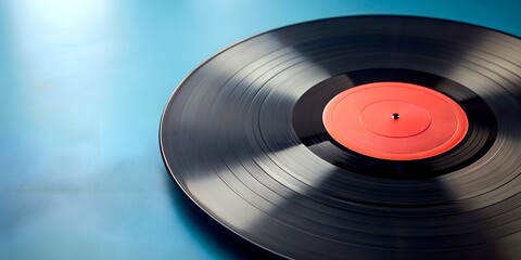 Fototapeta premium Schallplatte Vinyl Schellack Vinylscheibe Scheibe Platte Generative By AI