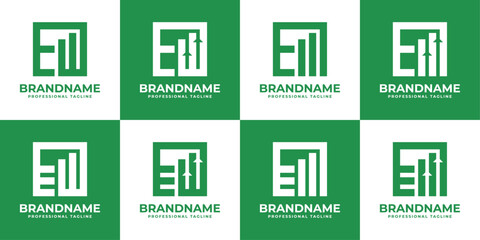 Letters EW or E Financial Logo, Great for Financial Planning and Consulting