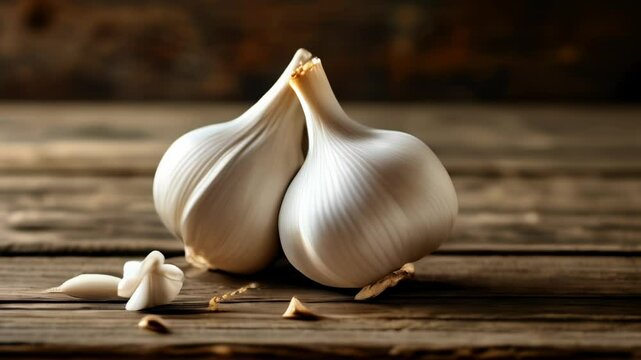  Fresh garlic bulbs ready to be used in your next culinary masterpiece