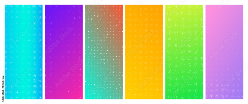 Aufkleber abstract gradient geometric background with squares