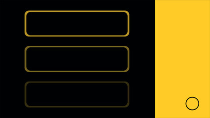 Presentation background yellow and black color. Stylish solution for designers, creating layouts, presentations, commercial proposals, banners, mockups, brand books