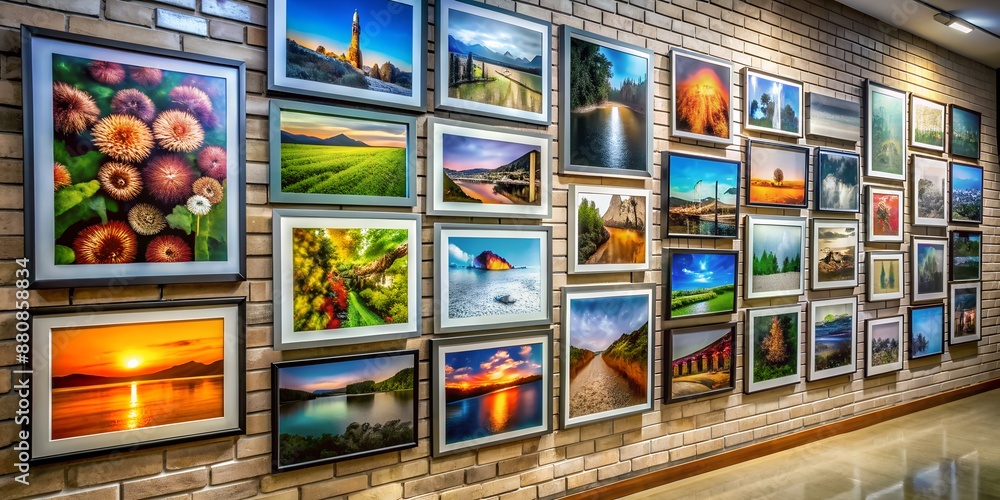 Poster a picture on a wall informative vibrant engaging ai generative