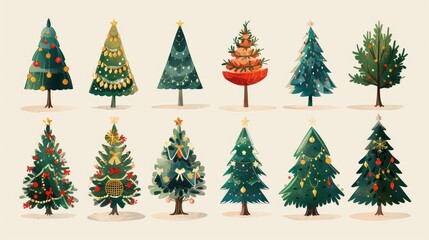Whimsical Christmas Trees: A Festive Collection of Unique Decorations