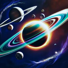 Planetary Systems: Rings of a Giant