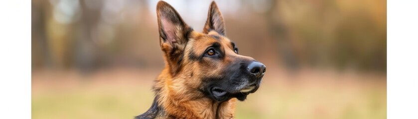 German Shepherd in an agility training session, demonstrating strength and fitness, breed focus, health concept