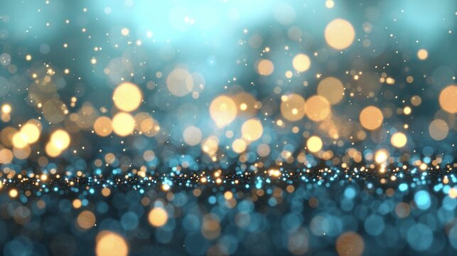 top view, horizontal image, Christmas gift box with christmas decoration. Isolated dark blue background, copy space for text. For banner, design, new year, shop, linkedin, commercial, presentation