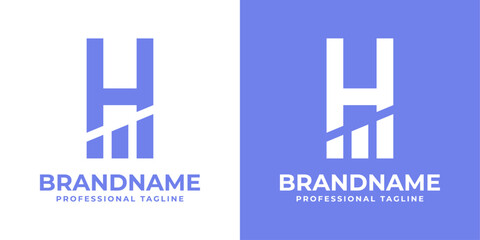 Letter H Financial Logo, Ideal for Wealth Management Services