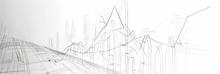 Abstract Architectural Design - Abstract architectural design,  a sketch of a city. - Abstract architectural design,  a sketch of a city.