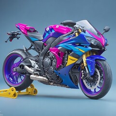 Yamaha R7 motorcycle in unique colors