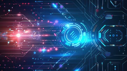 Futuristic Technology Abstract Background