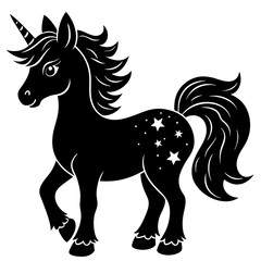 Unicorn vector illustration, Unicorn vector art, Unicorn silhouette, head of a Unicorn vector icon