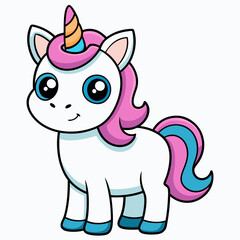 Unicorn vector illustration, Unicorn vector art, Unicorn silhouette, head of a Unicorn vector icon