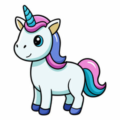 Unicorn vector illustration, Unicorn vector art, Unicorn silhouette, head of a Unicorn vector icon