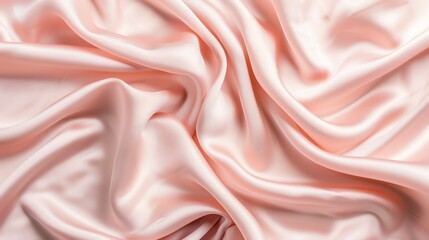 Obraz premium Soft, pink satin fabric with elegant, flowing drapes.