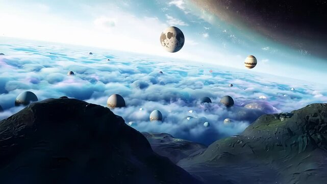 Navigating through an otherworldly landscape FPV hyperspeed gives a glimpse of an alien planet.