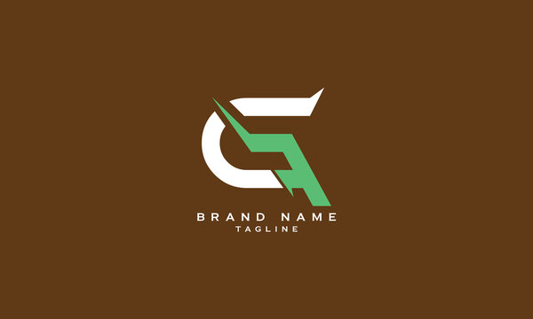 CGF, CFG, GCF, GFC, FGC, FCG, CF, FC, GF, FG, Abstract initial monogram letter alphabet logo design