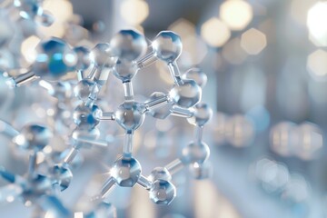 3D rendering of versatility sleek nano materials exhibiting diverse properties and applications, multifunctional capabilities and potential uses of nanomaterials across various industries