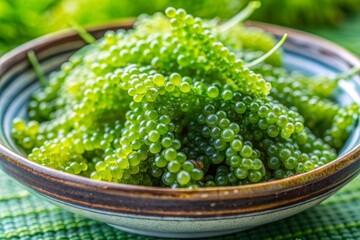 Caulerpa lentillifera - sea grapes or green caviar.