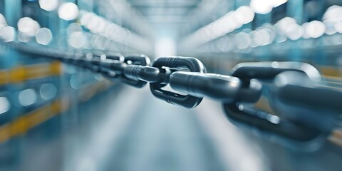 Monitor supply chains with blockchain to prevent child labor and ensure ethics. Concept Blockchain, Supply Chains, Child Labor, Ethics, Transparency