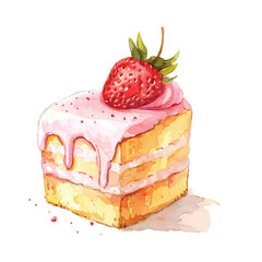cake with strawberry