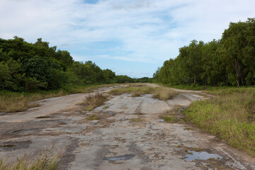 Yapp Islands traces of the second world war on a sunny autumn day