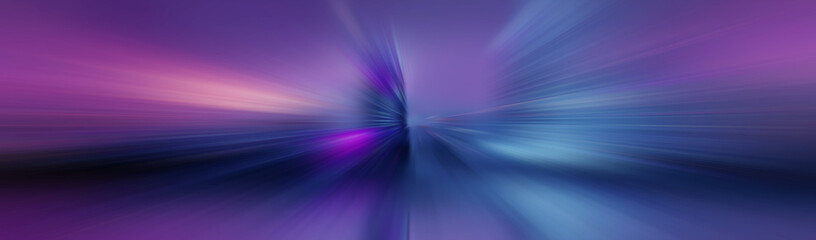 Light neon tunnel, abstract neon background. Bright rays on a dark background.