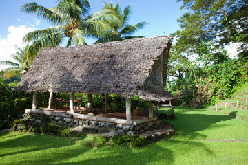 Yapp Islands Micronesia. Traditional men's club