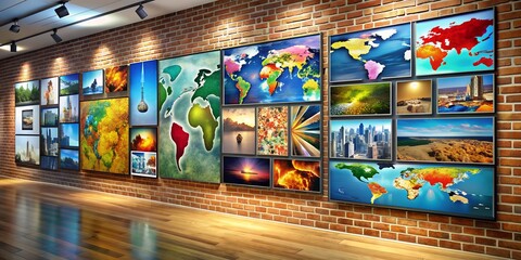 A picture on a wall informative Vibrant engaging AI Generative