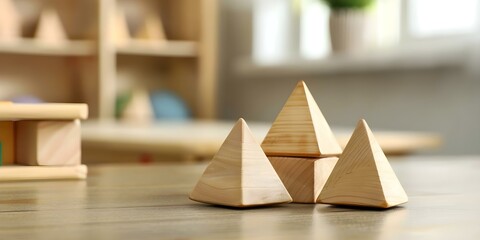 Montessori School Offers Tailored Math and Geometry Curriculum. Concept Montessori Education, Tailored Curriculum, Math Learning, Geometry Skills, School Programs