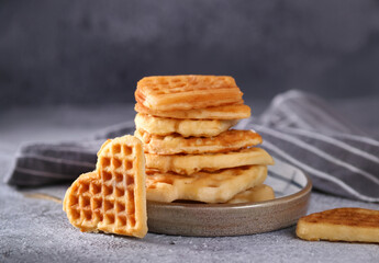 waffles with fresh berries for breakfast and dessert
