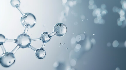 Microstructure of white background water bubbles