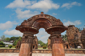 Gate of the Shree Mukteswara Temple in Bhubaneswar, Odisha, India, Asia