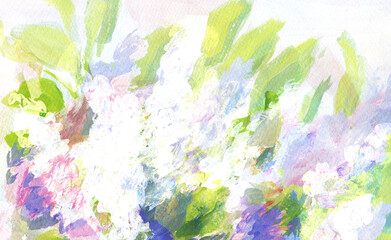 Expression of a blooming garden. Abstract background for design