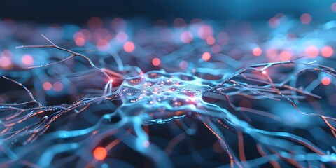 3D neurons in the brain form connections to boost cognitive abilities. Concept Brain Neurons, Cognitive Abilities, 3D Connections
