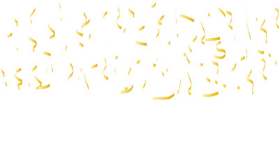 Abstract doted and confetti golden glitter and dust particles splatter on transparent background. Dust golden grunge background. Vector illustration.